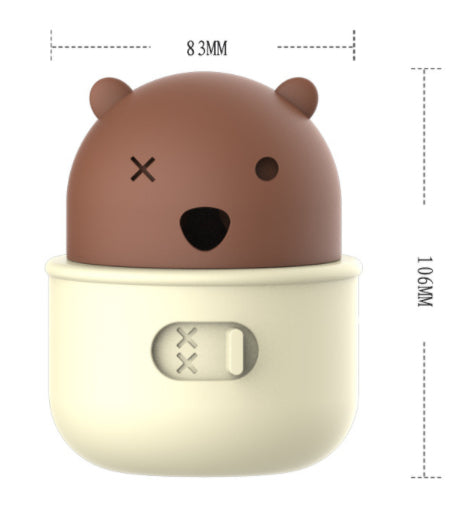 Product Dimensions - Brown Bear Treat Ball 83mm Width x 106mm Height with Adjustable Slider