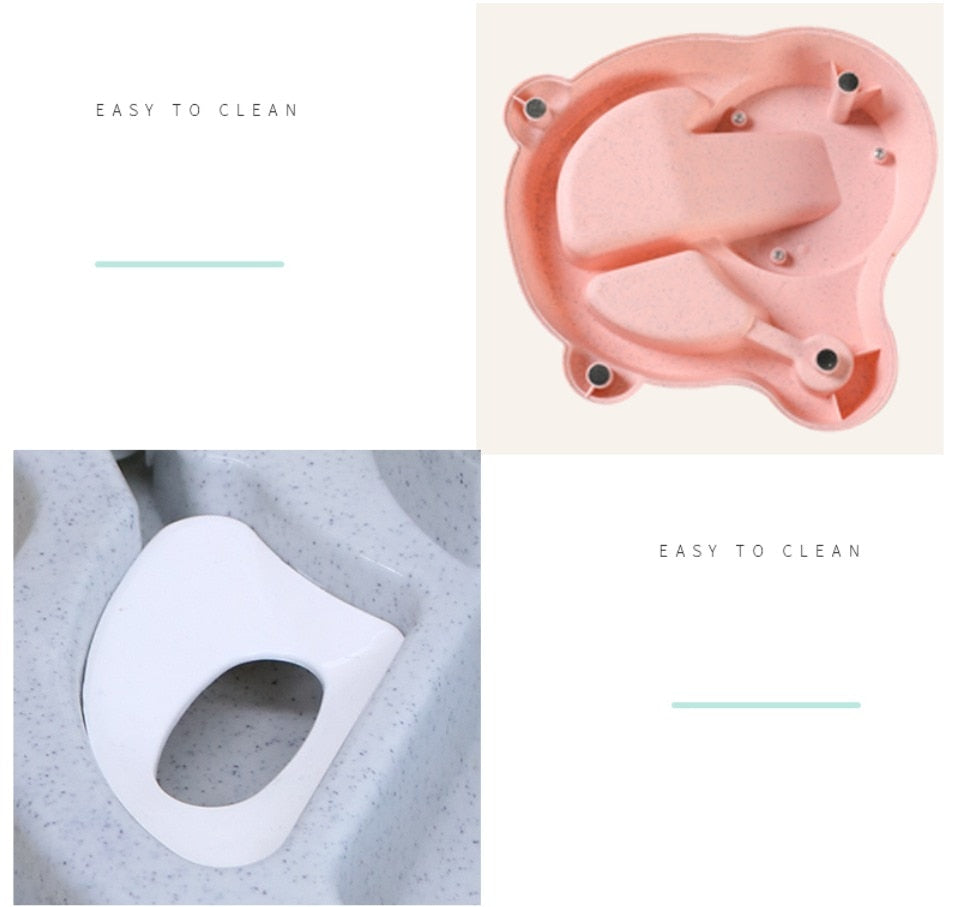 Easy to Clean - Anti-Slip Bottom Base in Pink and White, Removable Components for Thorough Cleaning
