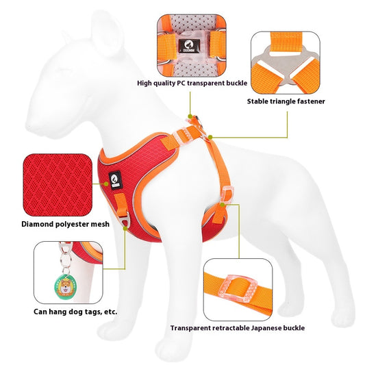 Puppy Adjustable Reflective Saddle