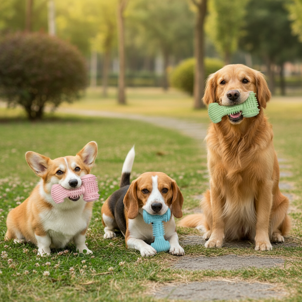  "Suitable for All Dog Breeds - Corgi, Beagle, Golden Retriever Chewing Bone Toys"