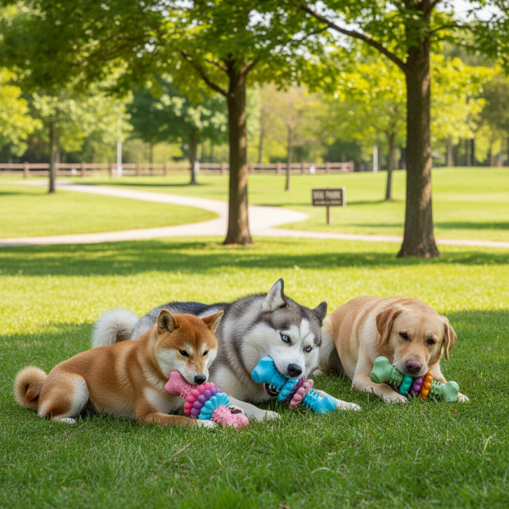  "Suitable for All Dog Breeds - Shiba Inu, Husky, Labrador Chewing Stackable Toys"